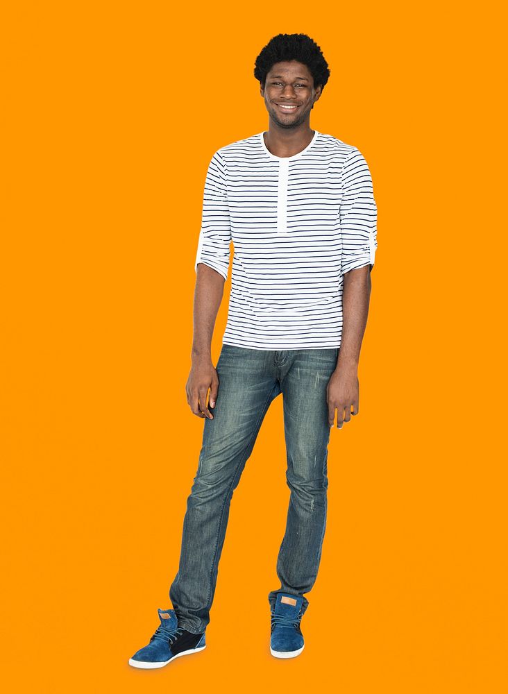 African Man Ethnicity Smiling Portrait Concept