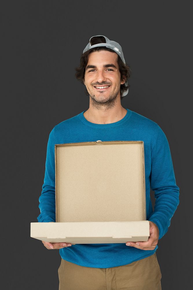 Pizza Boy Food Delivery Service Box Package