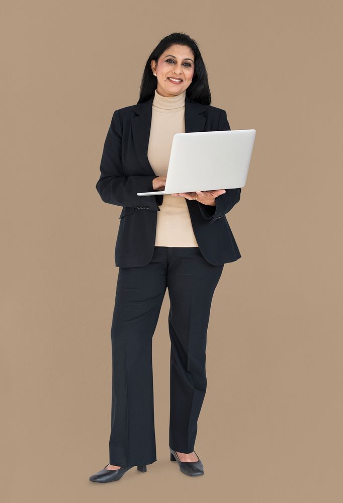 Business Woman Asian Laptop Concept