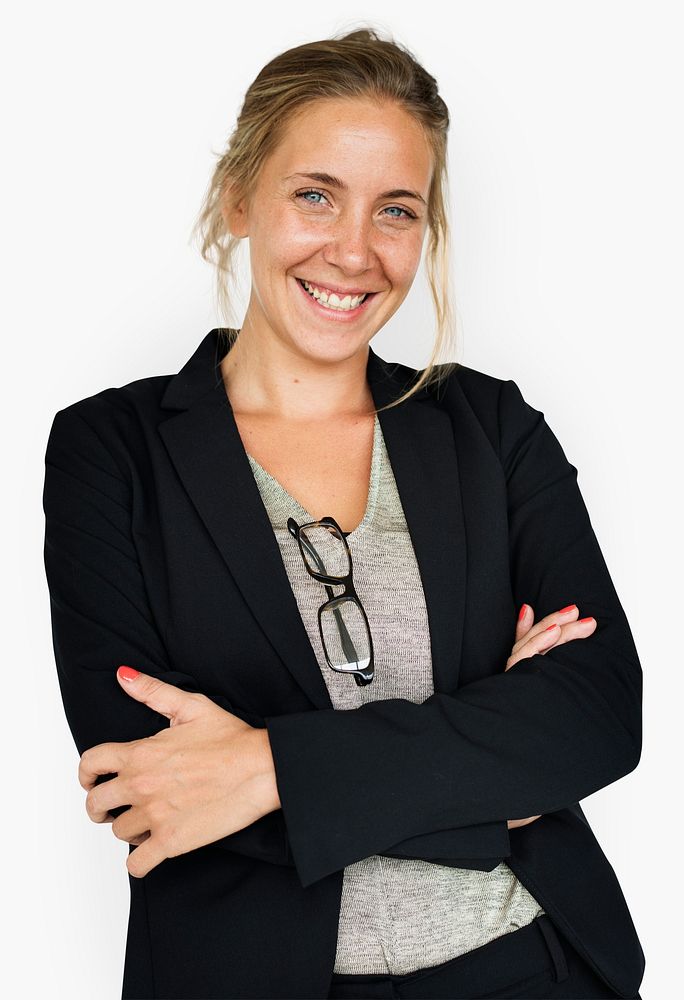 Caucasian Business Woman Smiling