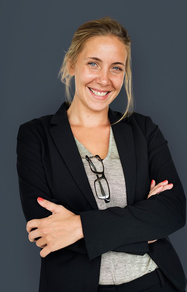 Caucasian Business Woman Smiling