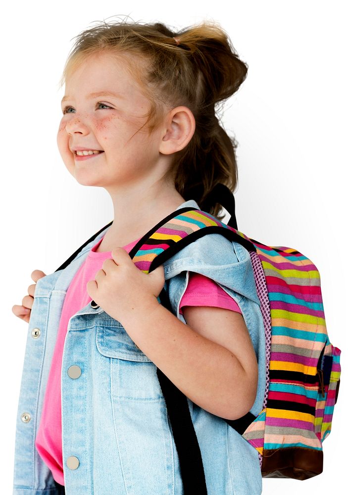 Little Girl Student Wear School Bag