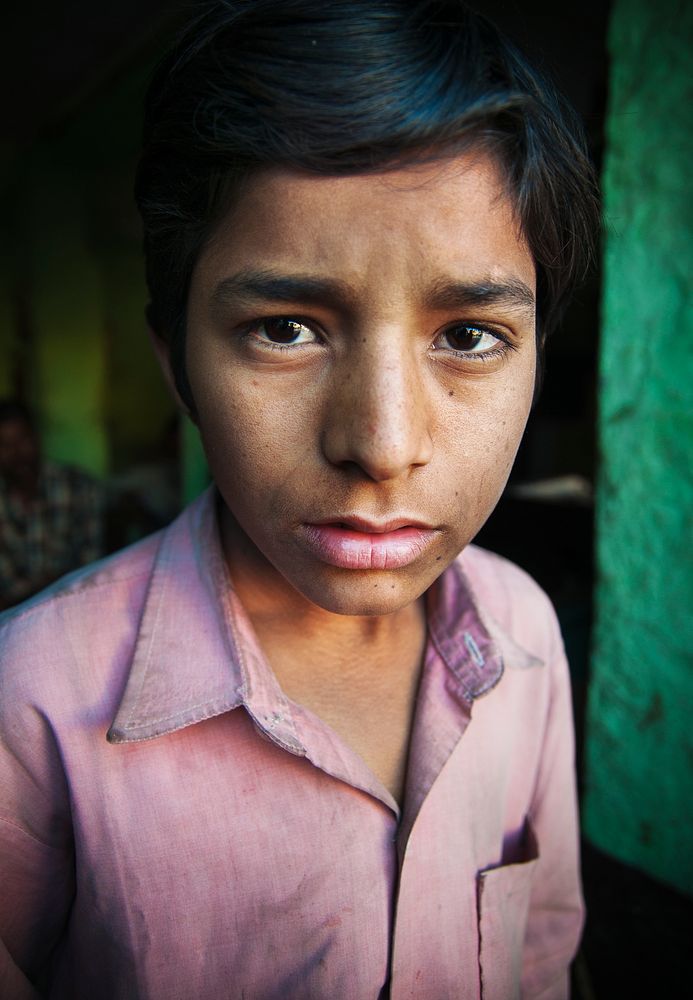 Portrait of an Indian boy