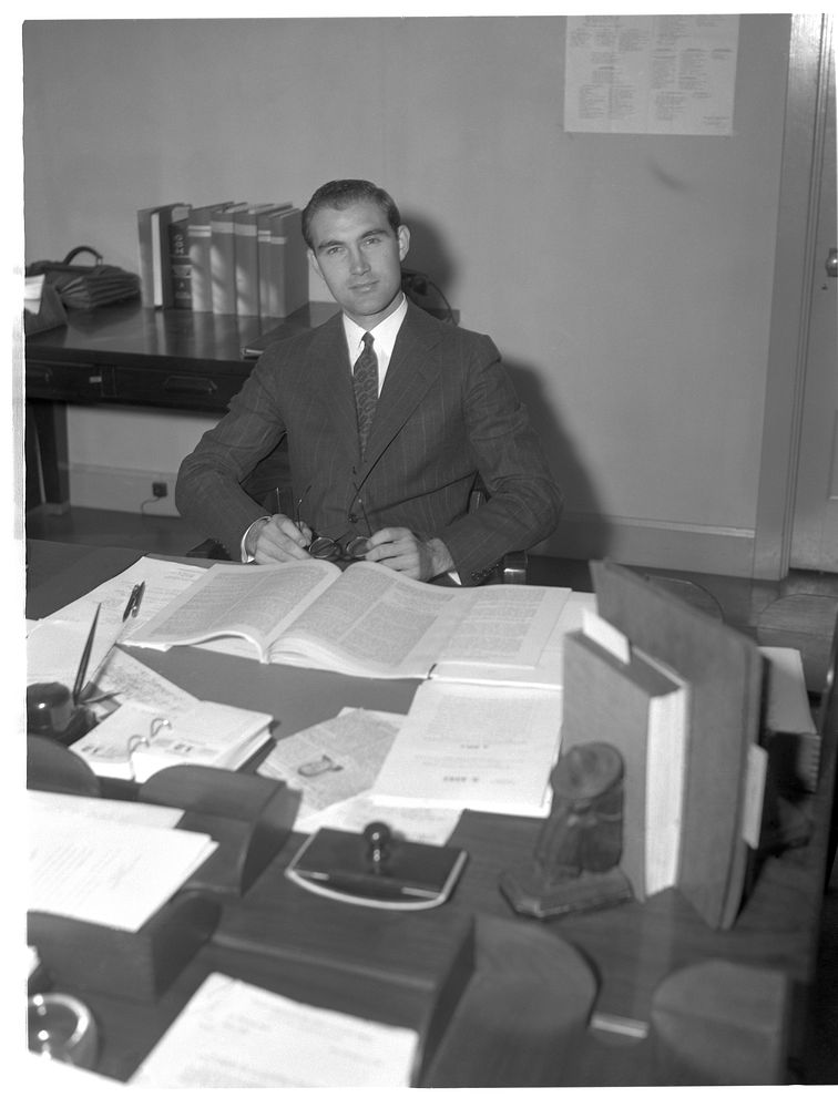 Samuel E. Neel, attorney in Office of the General Counsel, Production Division. Sourced from the Library of Congress.