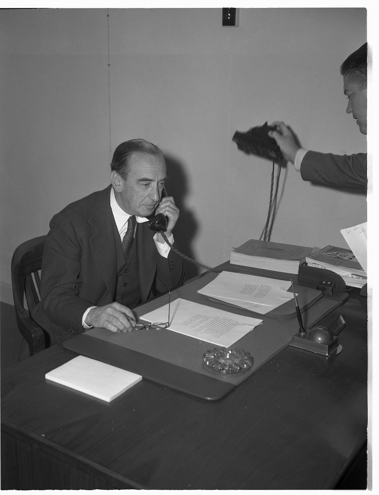 C.E. Adams, consultant to the director, Priorities Division. Sourced from the Library of Congress.