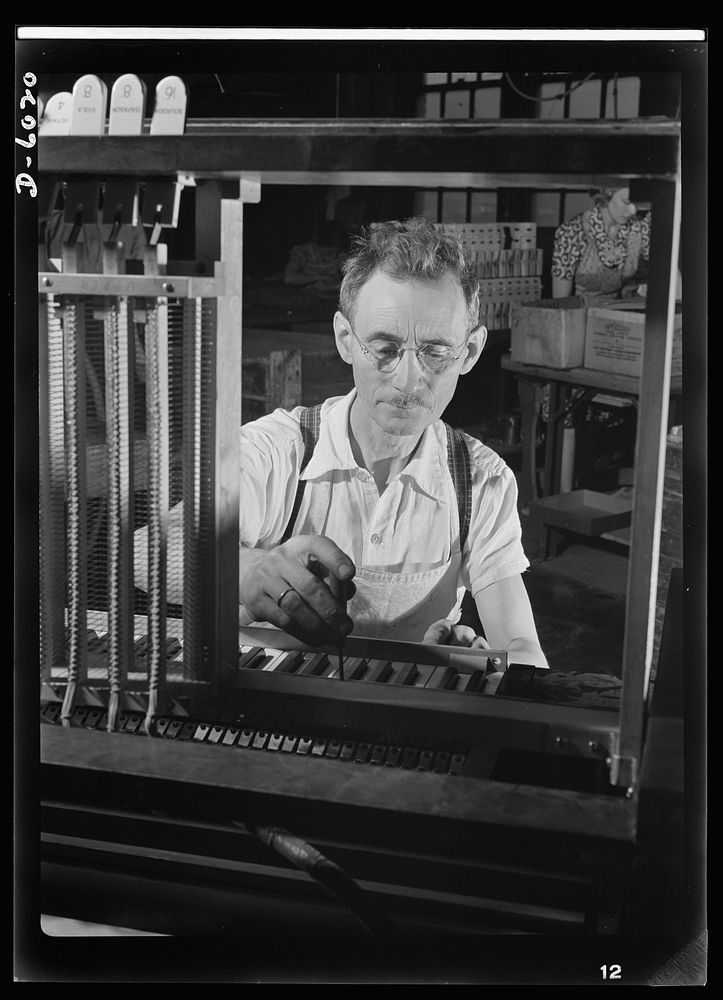 Conversion. Pianos to airplane motors. Norwegian-born Edward Groe has been employed by a Chicago piano factory since 1909…