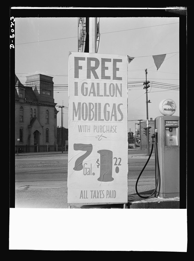 Gasoline rationing. It can't happen here in the gas-rationed East, but in the Midwest states you're still apt to see such a…