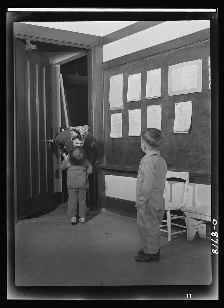 War workers nursery. Leaving her youngster at a well-run nursery school in Oakland, California, this war-working mother can…