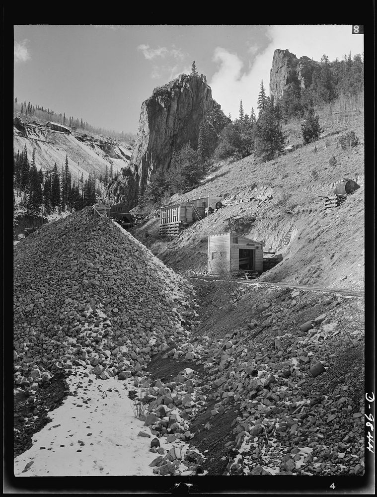Production. Lead. Reopened mine workings near Creede, Colorado. Creede, for many years a "ghost town," has resumed the…