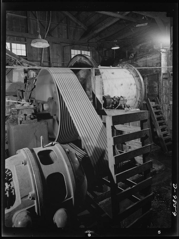 Production. Lead. A ball mine for crushing lead ore to fine sizes in a concentrator near Creede, Colorade where old lead…