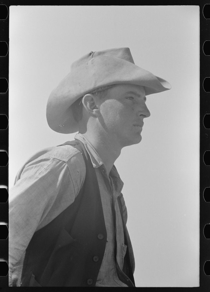 Cowboy on cattle ranch near Spur, Texas by Russell Lee