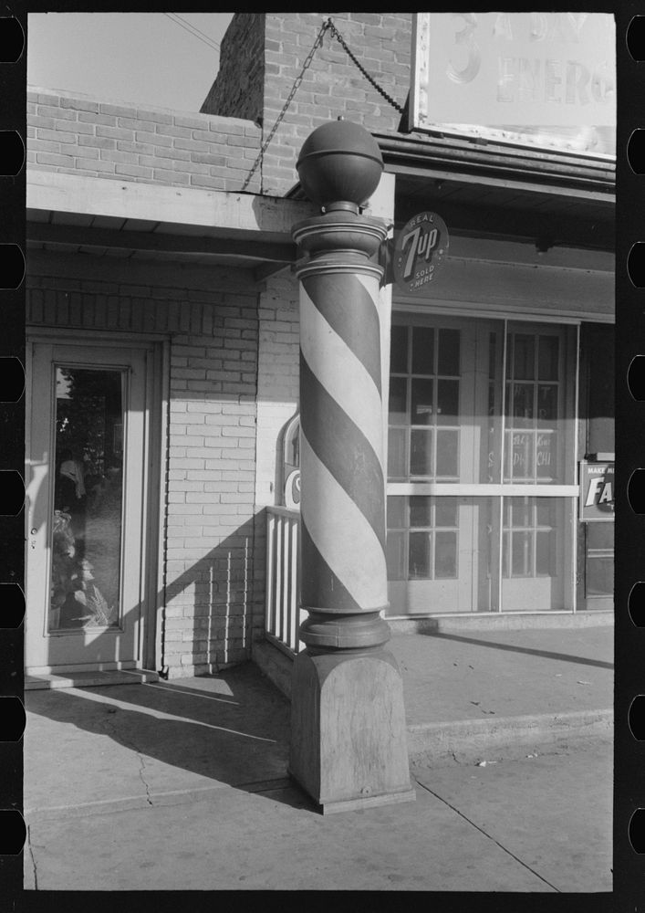 Barber pole, Muskogee, Oklahoma Russell Free Photo rawpixel