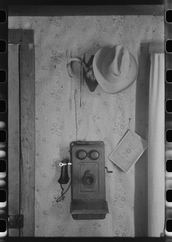 Detail of interior of home of rehabilitation borrower in Kimble County, Texas by Russell Lee