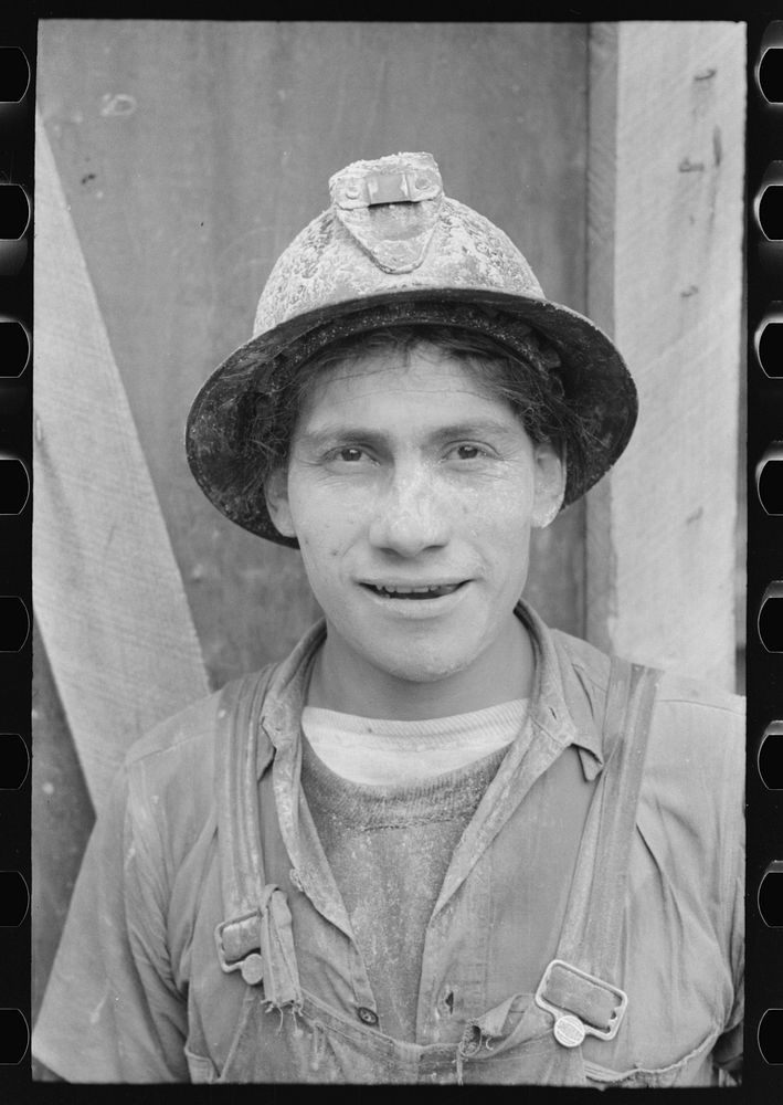 Miner at gold mine, Mogollon, New Mexico by Russell Lee