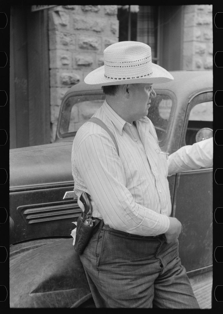 [Untitled photo, possibly related to: Deputy sheriff, Mogollon, New Mexico] by Russell Lee