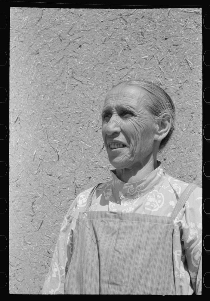 Spanish-American woman, Chamisal, New Mexico by Russell Lee