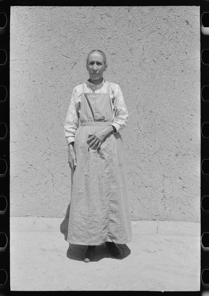Spanish-American woman, Chamisal, New Mexico by Russell Lee