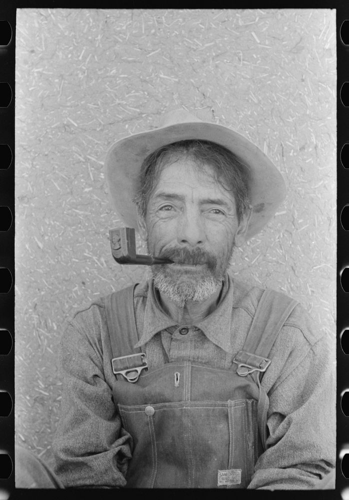 Spanish-American farmer, Chamisal, New Mexico by Russell Lee