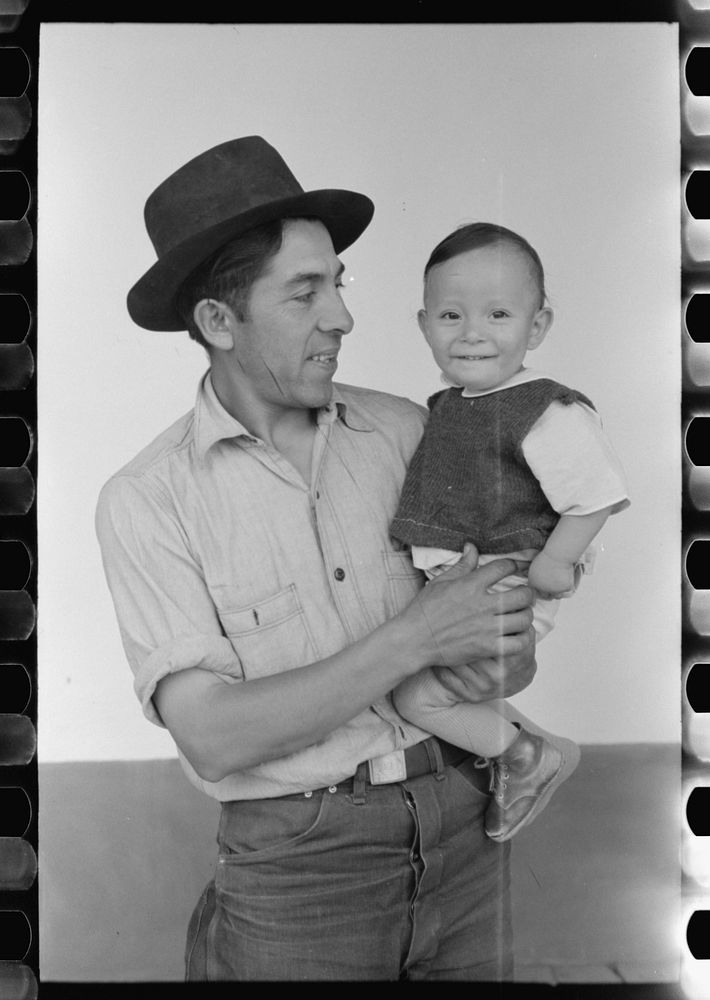 [Untitled photo, possibly related to: Spanish-American farmer who is also justice of the peace and teacher in local grade…