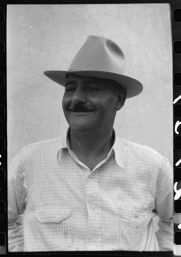 [Untitled photo, possibly related to: Juan Candelaria, owner of several thousand acres of land near Concho, Arizona. He is…