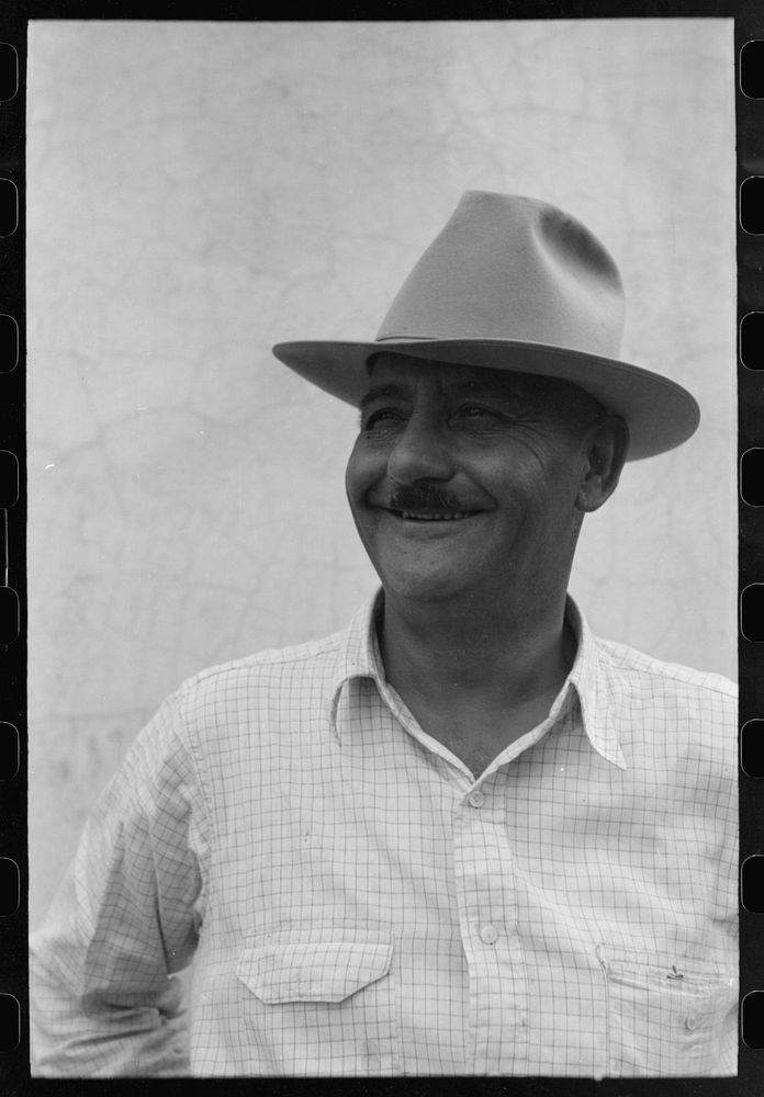 [Untitled photo, possibly related to: Juan Candelaria, owner of several thousand acres of land near Concho, Arizona. He is…