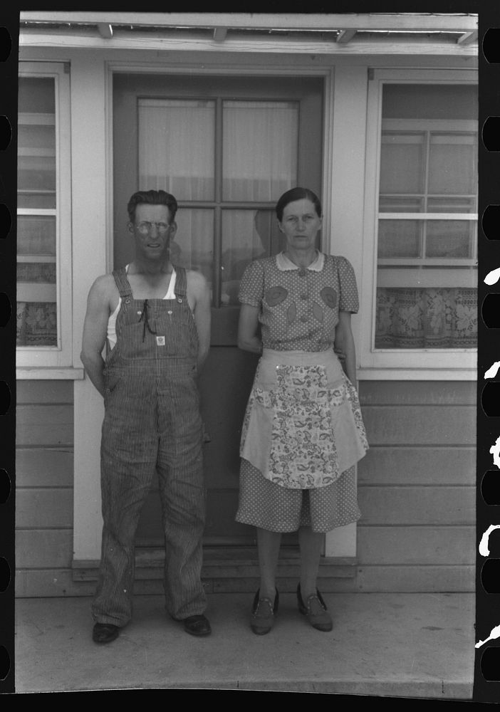 [Untitled photo, possibly related to: Farm worker living at a permanent cottage at the FSA (Farm Security Administration)…