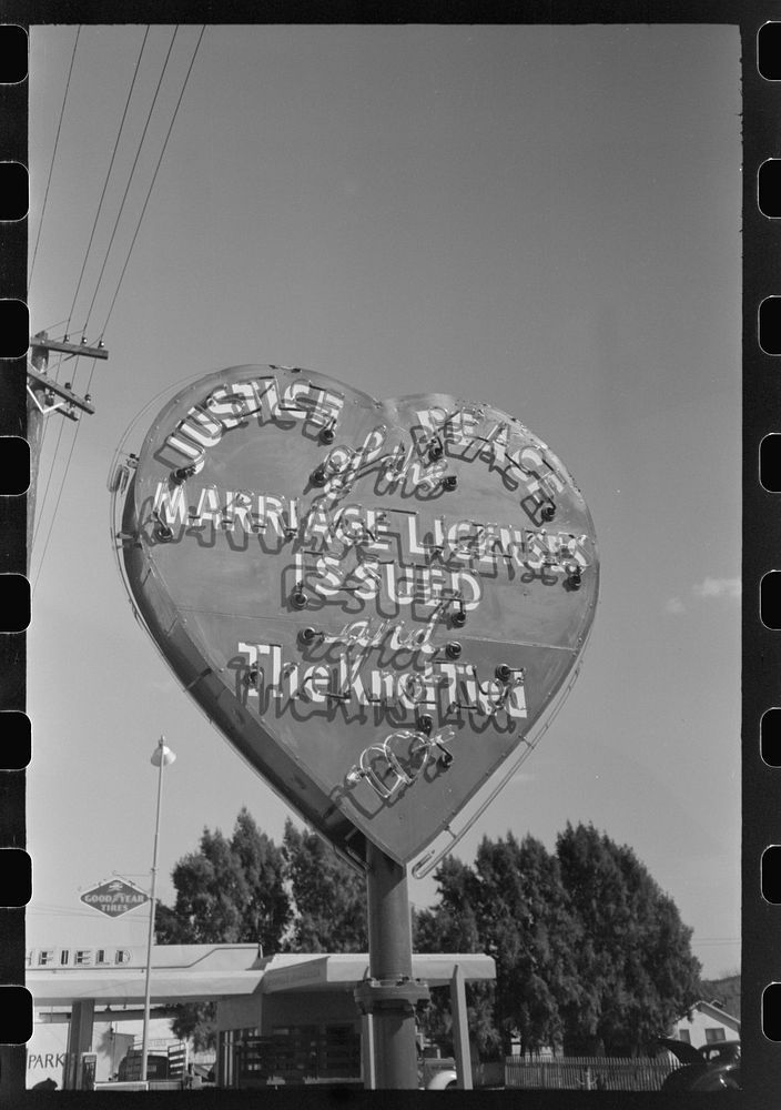 Marriages here, Salome, Arizona by Russell Lee