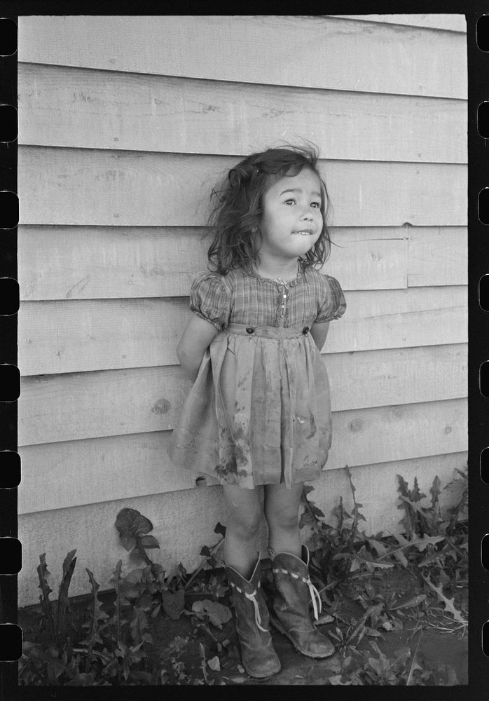 Daughter of agricultural worker, Yuma County, Arizona by Russell Lee