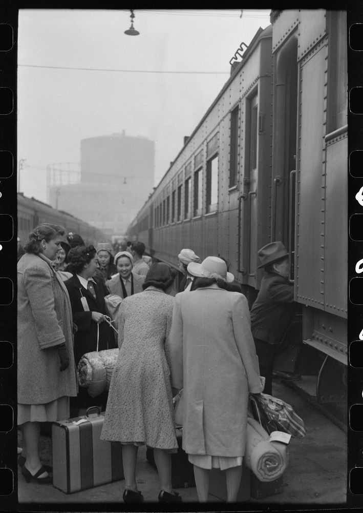 Los Angeles, California. The evacuation of the Japanese-Americans from West Coast areas under U.S. Army war emergency order.…