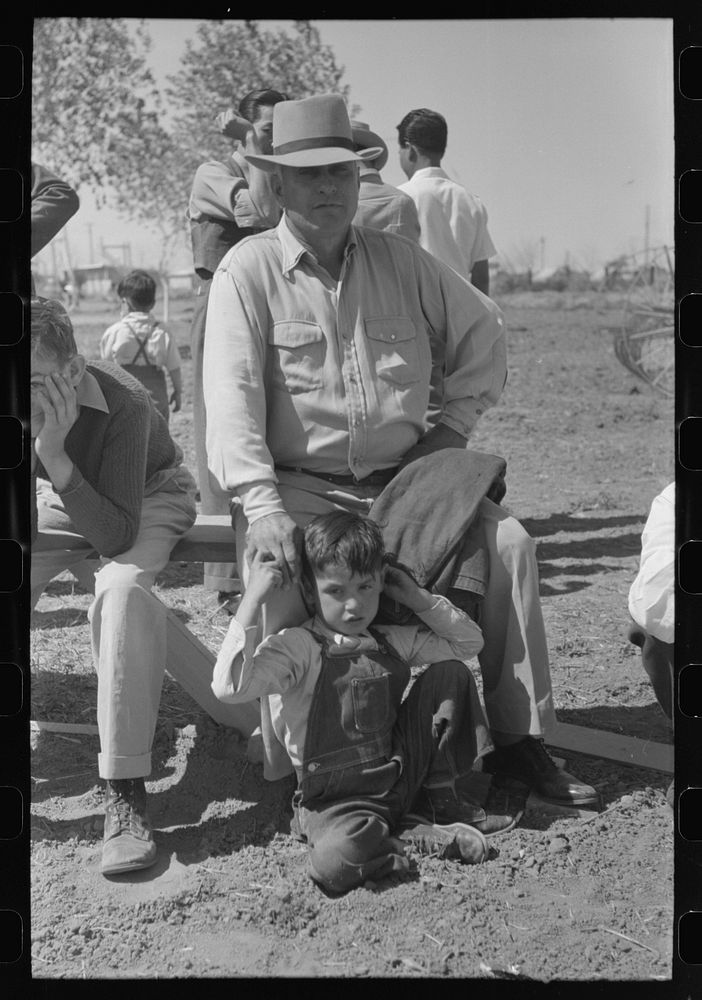 At the annual field day of the FSA (Farm Security Administration) farmworkers community, Yuma, Arizona by Russell Lee