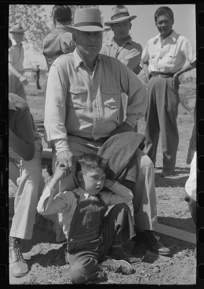 [Untitled photo, possibly related to: At the annual field day of the FSA (Farm Security Administration) farmworkers…