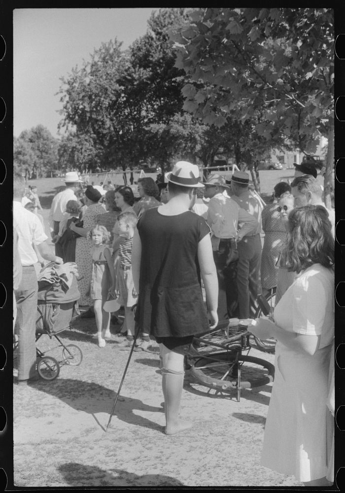 One of the comic entries in beauty contest during July 4th celebration at Salisbury, Maryland. Sourced from the Library of…