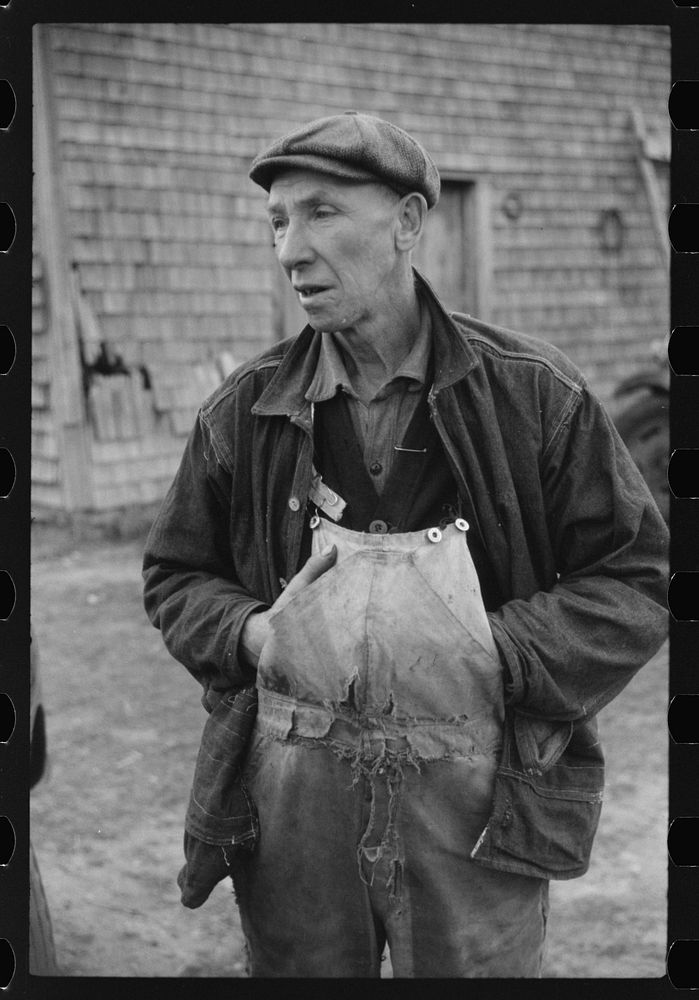 [Untitled photo, possibly related to: Mr. Joseph Oulette, French-Canadian FSA (Farm Security Administration) client. …