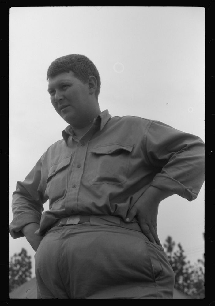 Soldier from West Virginia at Camp Shelby, Mississippi. Sourced from the Library of Congress.