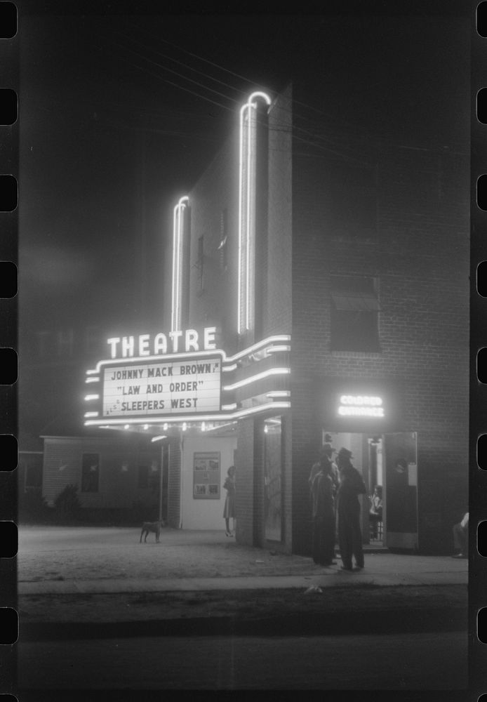 [Untitled photo, possibly related to: The new movie house in Greensboro, Greene County, Georgia]. Sourced from the Library…