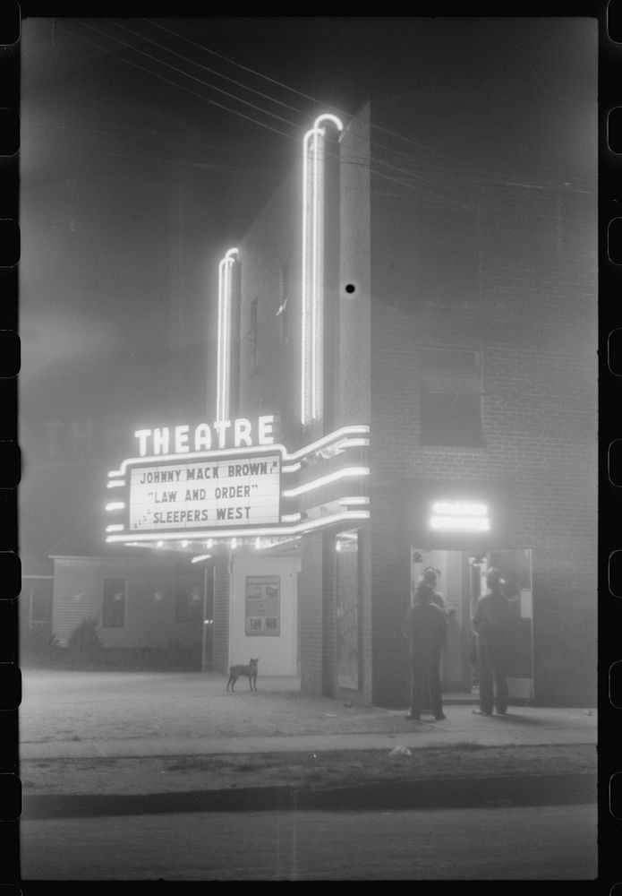 The new movie house in Greensboro, Greene County, Georgia. Sourced from the Library of Congress.