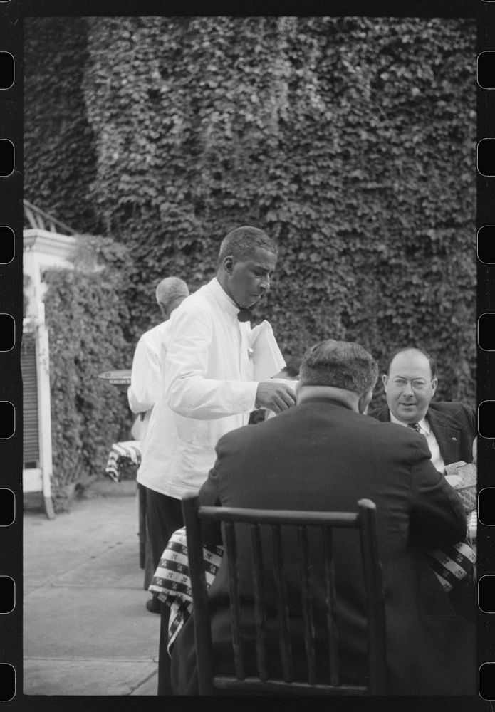 [Untitled photo, possibly related to: Waiter in a restaurant in Washington, D.C.]. Sourced from the Library of Congress.