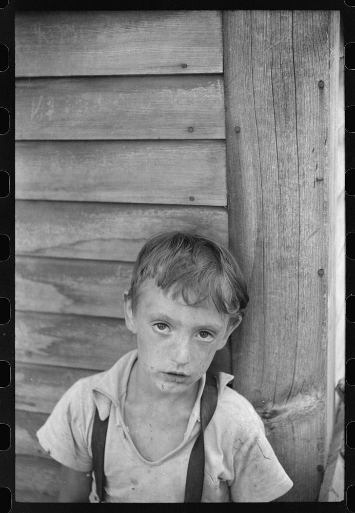 One of the children of Albert Lynch, FSA (Farm Security Administration) client, Dummerston, Vermont. Sourced from the…