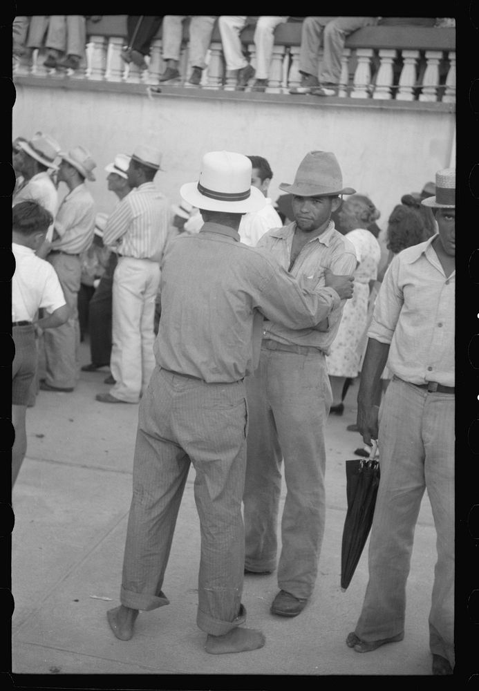 Yabucoa, Puerto Rico. At a strike meeting. Sourced from the Library of Congress.