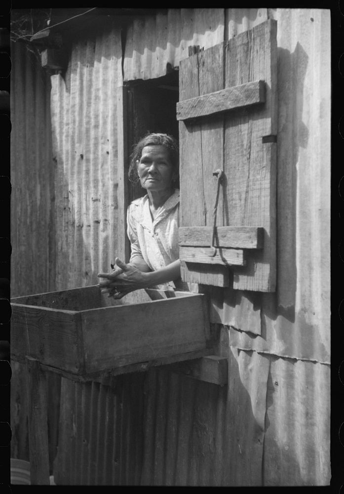 [Untitled photo, possibly related to: In the mill village at the sugar mill. Yabucoa, Puerto Rico]. Sourced from the Library…