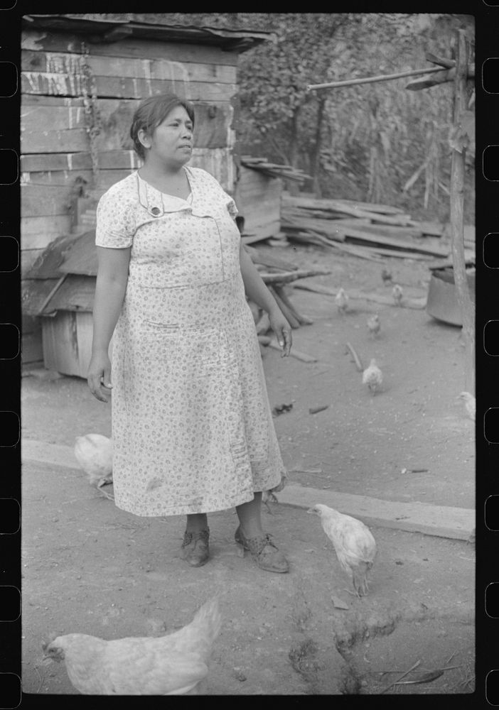 Mexican miner's wife. She doesn't speak English. Scotts Run, Bertha Hill, West Virginia. Sourced from the Library of…