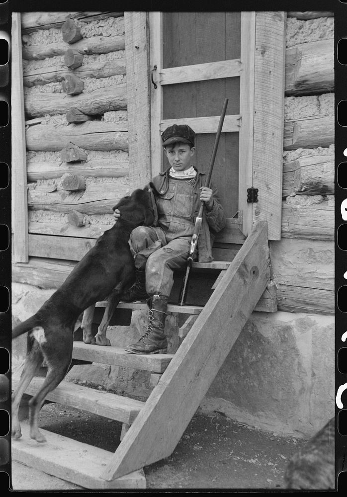 FSA (Farm Security Administration) borrower's son who had just returned from hunting. Knox County, Kentucky. Sourced from…