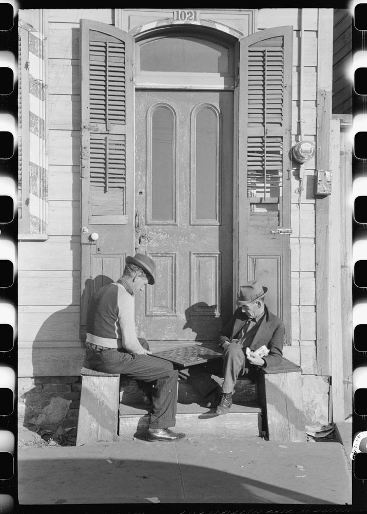 Sunday afternoon in New Orleans, Louisiana. Sourced from the Library of Congress.