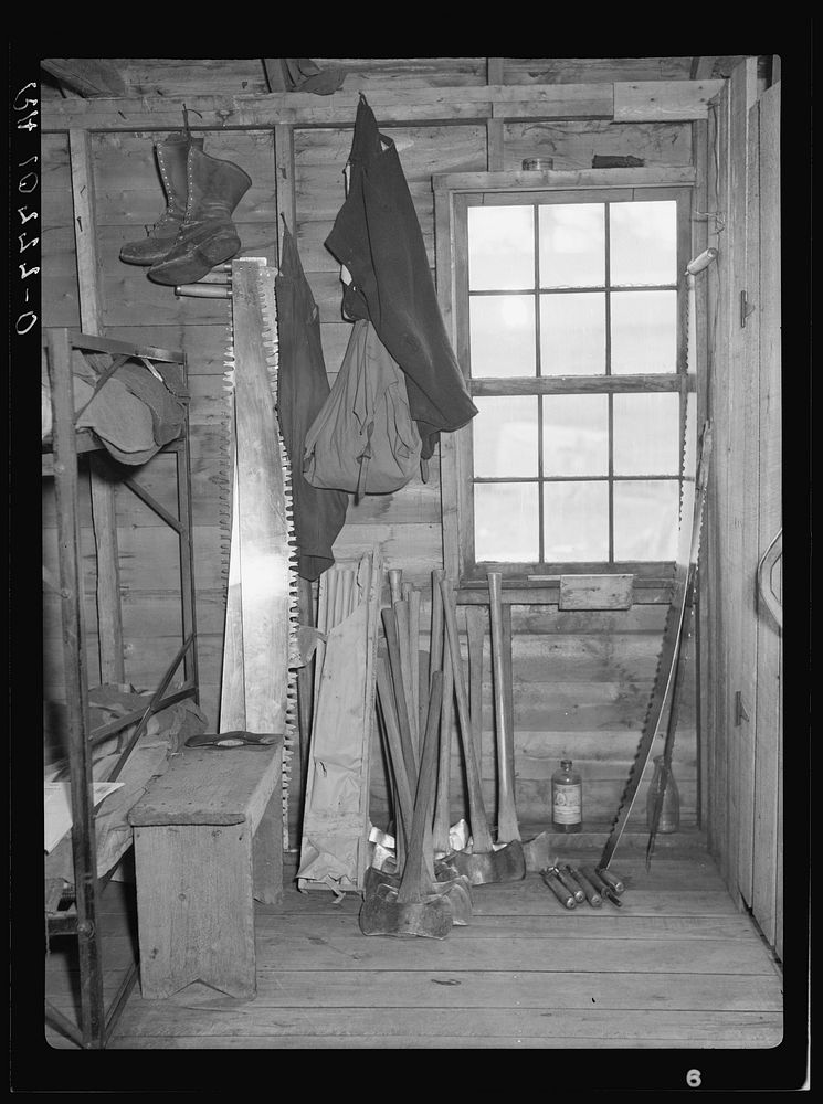 Quarters of the foreman of the logging camp. Forest County, Wisconsin by Russell Lee