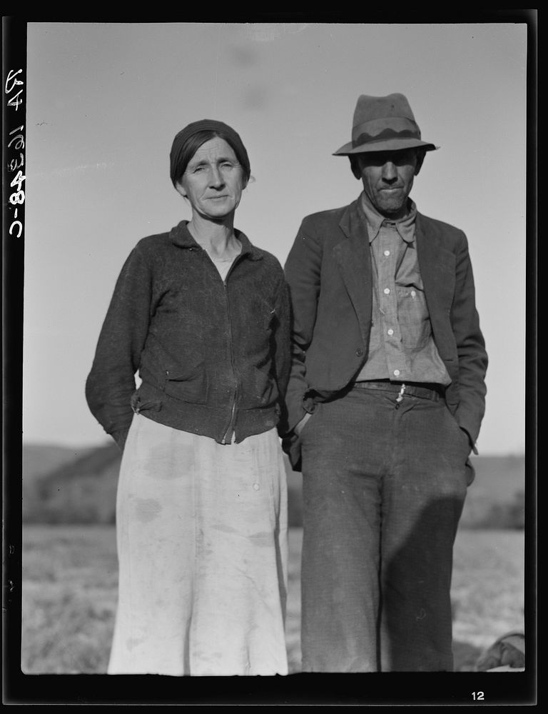 Refugees from the 1936 drought. Came to California for a new start. Now migratory agricultural workers. Sourced from the…