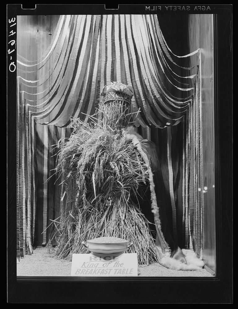 [Untitled photo, possibly related to: Symbol of rice. National Rice Festival, Crowley, Louisiana. Display window] by Russell…