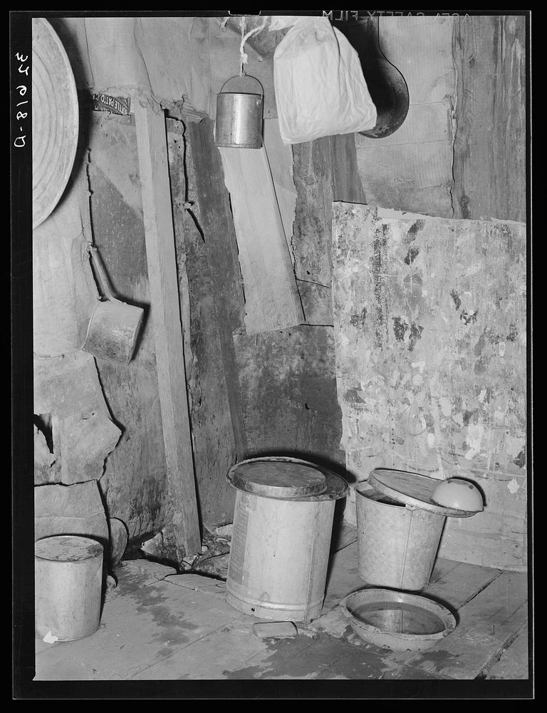 Corner of kitchen in house in Mexican section of San Antonio, Texas by Russell Lee