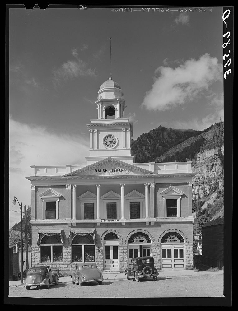Walsh Library. Ouray, Colorado by Russell Lee