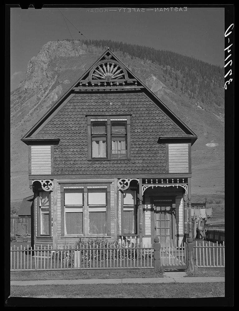 Old house in Silverton, Colorado. This was the type of house built by mine and mill operators in the early days. The type of…
