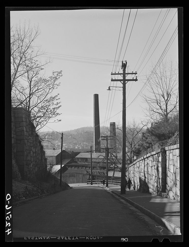 A street in Ansonia, Connecticut. Sourced from the Library of Congress.
